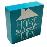 Home Sweet Home Box Sign Blue