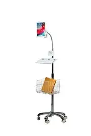 CTA Digital PAD-HFSVU Heavy-Duty Gooseneck Floor Stand with VESA Plate and