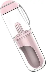 WEKAMOS Pet Bottle Bowl Leakproof Outdoor Drinking Water Bottle for Dogs and Cats Detachable Design with Wide Opening for Comfortable Drinking Travel and Walks