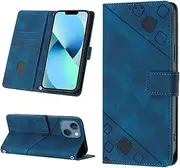 PU Leather Compatible with Tecno Camon 19 Neo CH6i Case,Compatible with Tecno Camon 19 Neo CH6i Card Holder Wallet Flip Magnetic Closure Stand Blue