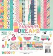 ECHO PARK "SUMMER DREAMS" 12X12 PAPER VACATION SWIMMING SCRAPJACK'S PLACE