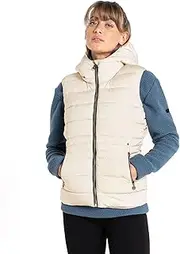 [Dare 2b] Womens Reputable Padded Hooded Bodywarmer Gilet - Pelican - 10