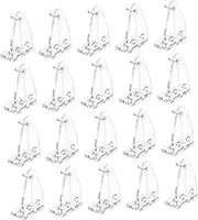 MAGICLULU 20Pcs Plastic Roller Blind Clips for Easy Installation Transparent Curtain Hook Accessories for Various Compact Blinds Fixing