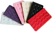 [WOFASHPURET] 5 Pack Bra Extender 3 Rows 5 Hooks Bra Extension Straps for Lingerie Comfortable Elastic Brassiere Extenders for Plus Size