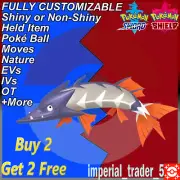 Pokémon Sword and Shield ✨ Shiny Barraskewda ✨ W/ Best 6IV Customizable