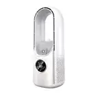 NNEDSZ White Desktop Cooling Fan with Humidifier - Bladeless USB Power Spray Air