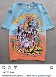 Warren Lotas Bad Bunny Tee T-Shirt Un Verano Sin Ti Ombre SZ L *Confirmed Order*