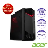 在飛比找Yahoo奇摩購物中心優惠-Acer 宏碁 N50-650 13代10核雙碟獨顯 電競桌