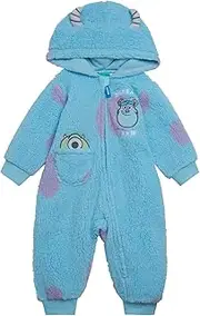 Disney Winnie the Pooh Mickey Mouse Lilo & Stitch Jack Skellington Monsters Inc Baby Zip Up Coverall Newborn to Infant Sizes
