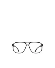 matte pilot-frame glasses 58 Black