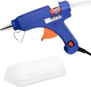 Mini Glue Gun with 40 PCS Glue Sticks for Kids and DIY Crafts - Quick Heating, S
