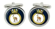 HMS Chamois, Royal Navy Cufflinks in Box
