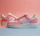 Nike Air Force 1 Custom White Casual Shoes Chill 'Triple 3 Pink' Dreamy Chill