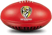 Sherrin Richmond Tigers AFL Team Leather Football, Red, Size 5