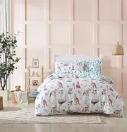 Blake & Lindsay Bush Buddies Quilt Cover Set White