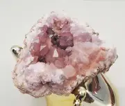 PINK AMETHYST - AUTHENTIC GEODE NATURAL CRYSTAL MINERAL ARGENTINA -73g