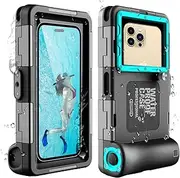 ShellBox Waterproof Mobile Phone Case 7.0 Inch Underwater Waterproof Mobile Phone Case Waterproof Swimming Bathing Compatible for iPhone 15 15 Pro 14 13 12 15 Pro Max Samsung S23