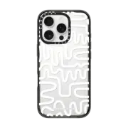iPhone 16 Pro Impact Case White Line Art by Corey Paige Designs