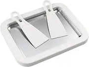Ice Cream Maker Pan - Multifunctional Cold Sweet Food Plate with 2 Scrapers, Homemade Rolled Cream Frozen Yogurt Gelato