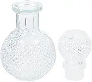 Veemoon Stylish Glass Decanter for Whiskey Brandy Modern Aerating Wine Dispenser with Stopper for Home Bars Use Elegant Hardwearing Design