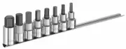 Expert 1/2'' drive hexagonal screwdriver sockets set - 8 pieces