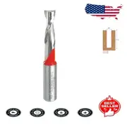 2-Flute 3/8" Up Spiral Router Bit with 1/2" Shank - Durable Carbide Construction