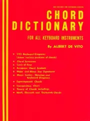 Chord Dictionary for Keyboard Piano Music Lessons Classical Reference Book