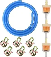 Trkimal Gas Fuel Filter Vacuum Fuel Pump Petcock for GY6 50cc 150cc (Fuel Filter Hose Tube Line)