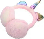 [GAROZATION] Unicorn Plush Earmuff Headband for Winter Cute and Comfortable Warm Ear Protection Winter Accessory for Adults Adorable Design