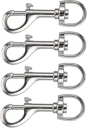 VILLFUL 4pcs Heavy Duty Snap Hooks for Dog Leash Accessories Durable Swivel Pet Leash Buckles for Home Use for Ropes Bag Straps and Organizing Items