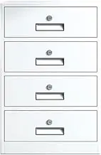 File Cabinet Thickened Steel Plate File Cabinet Multifunctional 4 Drawer Cabinet Office Data File Storage Cabinet,65cm Office Drawer(White)