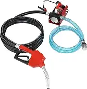 Diesel Fuel Transfer Pump Kit 10GPM 12V DC Portable Electric Self-Priming Fuel Transfer Extractor Applicable For Refueling