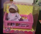 NEW AA Berenguer Doll Lots To Love Babies 5" Mini Nursery PlaySet Crib NIB