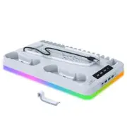Multi-Functional Cooling Stand with LED Lights for P5/P5 Slim, Dual Controller C