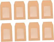 ZUNOXAZ 25Pcs Paper Envelopes Sealable Document Storage Bags Blank File Pouches for School Office and Travel Use for Cards and