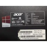 在飛比找蝦皮購物優惠-ACER XC-704 二手 win10 home n315