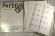 White/blue/grey Blank Business Card Paper - 50 Sheets / 500 Business Cards 10/pg