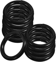 Hohopeti Alloy Spring Clasp Keychain Spiral Opening Rings 10pcs Keychain Hooks for Jewelry Accessories