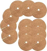 KUYYFDS Mulch Ring Tree Protector Mat Coco Coir Flower Pot Mulching Cover 20cm 12PCS
