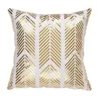 Gold Stamping Outdoor Square Throw Pillow Covers Set Geometry 4#