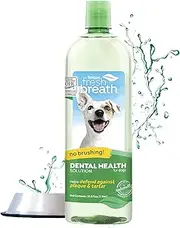 TropiClean Fresh Breath No Brushing Teeth Cleaning Dental Health Water Additive Solution Original For Dogs 1Litre