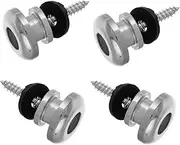 COMPUKAS Guitar Strap Pins Vintage Guitar Strap Lock for Acoustic and Electric Guitars Fastener Set Butt