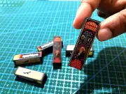 5pcs Miniatures Sparklers - Dollhouse Fireworks 1/12th scale, Firecrackers Box