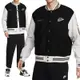 Nike Outdoor Varsity Jacket 男女 黑色 刺繡貼片 羊毛 重磅 棒球外套 FV4026-010