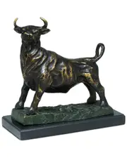 Bey-Berk Cast Metal Majestic Bull Sculpture