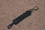 New Paracord Keychain with lobster claw clip - thin blue line