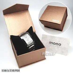 mono 時尚 傳奇 經典 碟形水晶錶面 女錶 防水手錶 日期視窗 不銹鋼 Z9295黑【時間玩家】