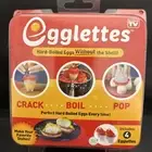 Egglettes Egg Cooker Hard Boiled Egg Pods Hard Boiled Eggs Set of 4 New