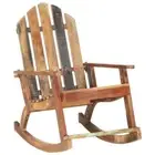 Garden Rocking Chair Vintage Design Outdoor Porch Rocker Adirondack Swing Seat