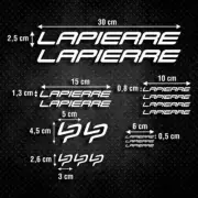 Lapierre Vinyl Stickers Decal Bike Frame Cycle Cycling Bicycle BMX Road Mtb